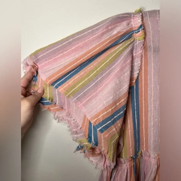 Show Me Your Mumu Brooks Babydoll Mini Dress Paradise Stripe Small NWT Cotton - Picture 5 of 14